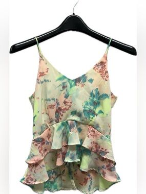 ASTR | Watercolor Peplum Camisole